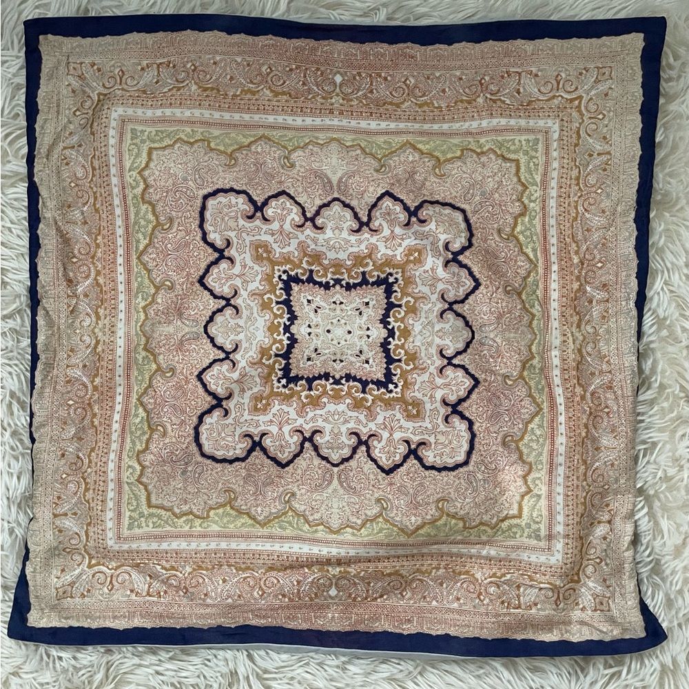 Pottery Barn silk pillow cover.